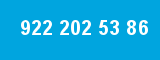 922 202 53 86 922 202 53 86